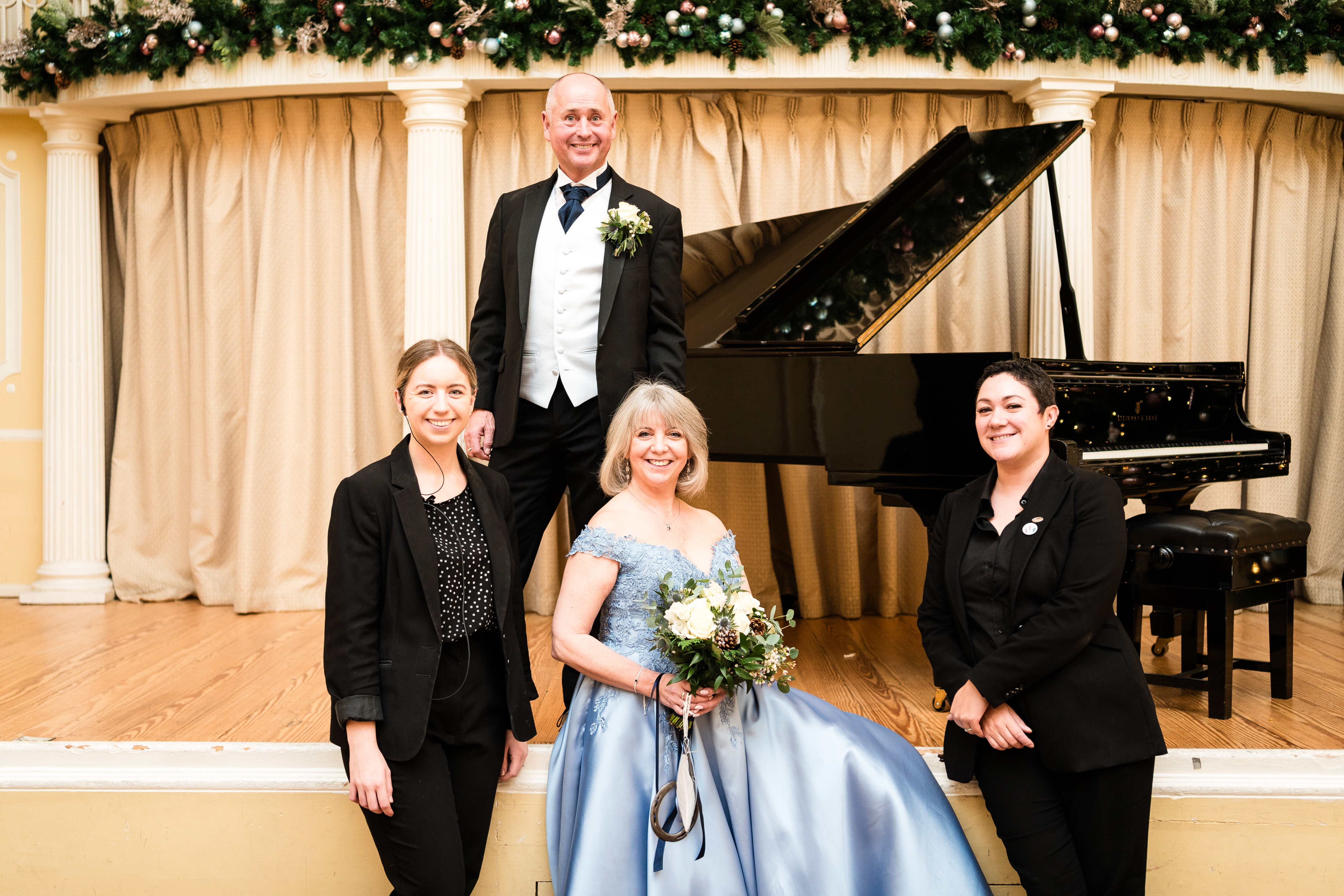 Tony and Caroline's December wedding